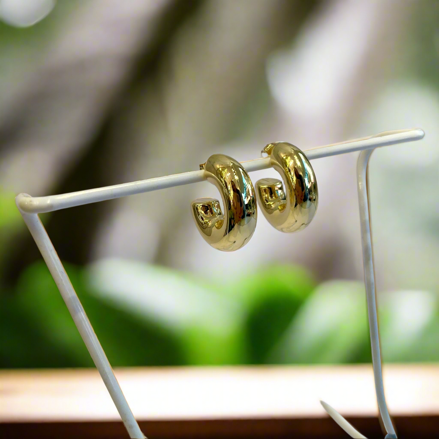 Amo chunky hoop earring.