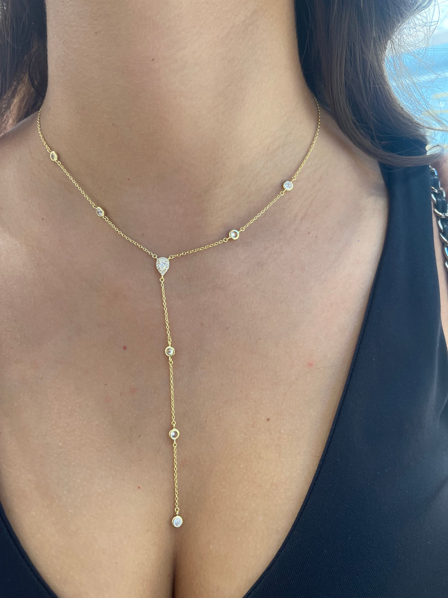 Lariat Necklace.