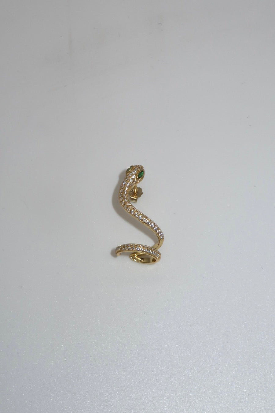 Serpent earring with cuff.