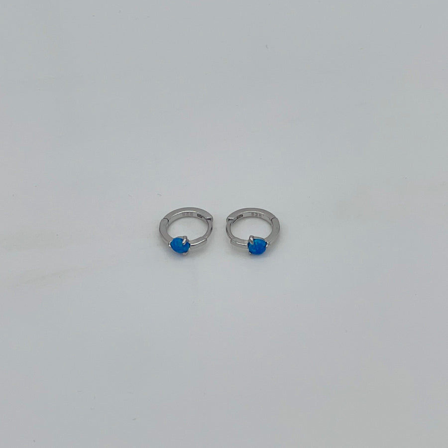 Opal Huggies Earring