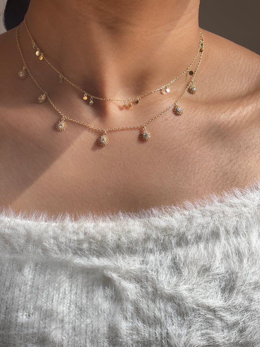 Sunburst Choker Necklace